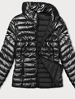 Dámská prošívaná bunda se stojáčkem černá (16M9110-392)