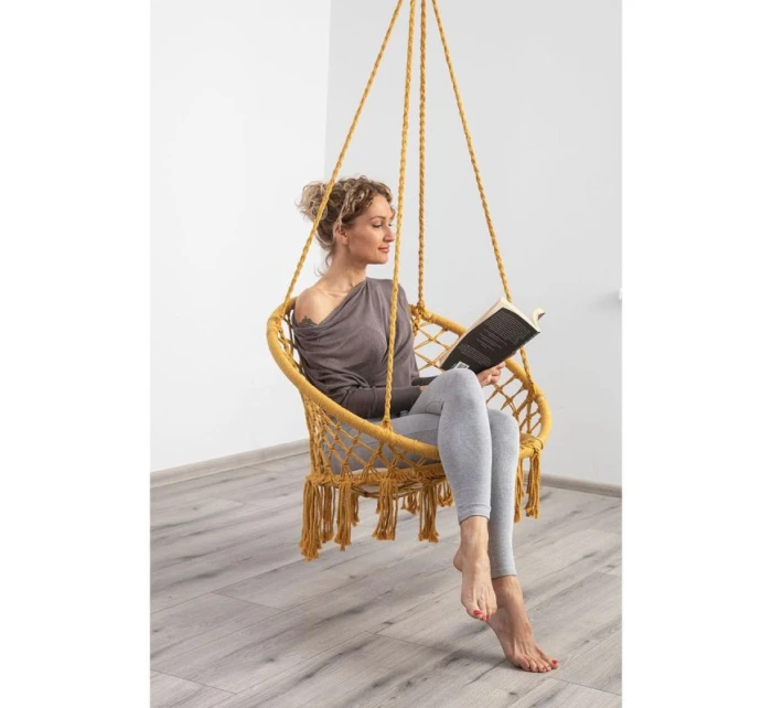 Závěsná sedačka 80x60 cm s polštářkem HONEY