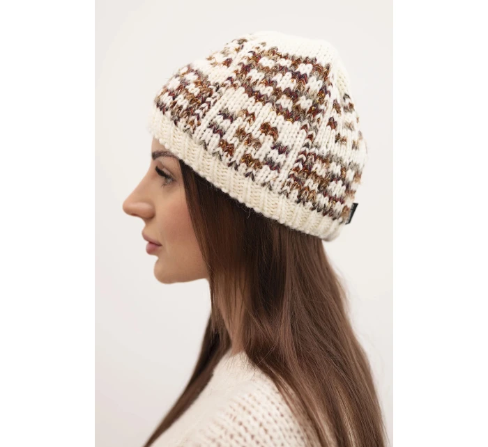 Dámská zimní vlněná čepice s ozdobnými krystalky K399 černá Dámská zimní vlněná čepice s ozdobnými krystalky K399 černá