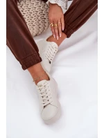 Nízké Dámské Tenisky Z Eko Kůže Big Star model 21686472 Béžové - Big Star Shoes