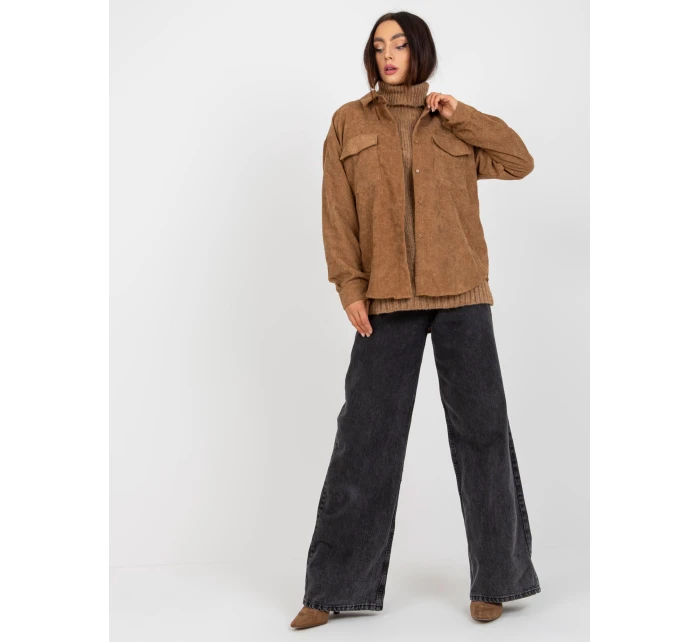 Koszula EM KS model 21426964 camelowy - FPrice