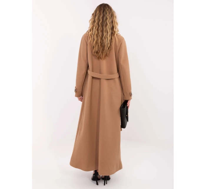 Płaszcz IT PL model 21755239 camelowy - FPrice Płaszcz IT PL model 21755239 camelowy - FPrice