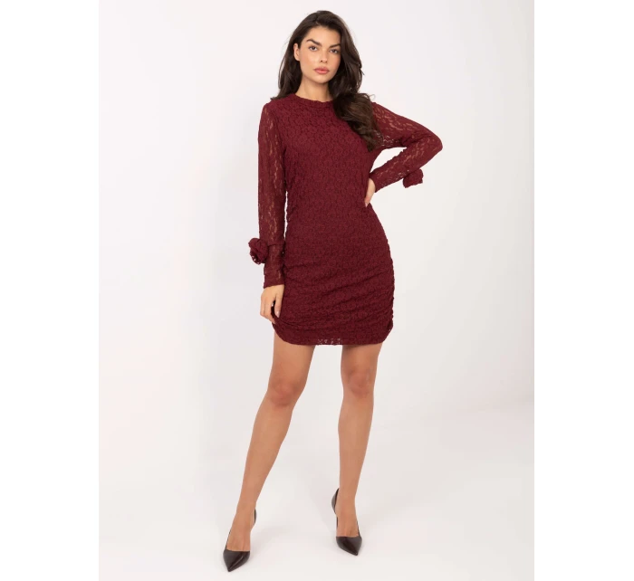 Sukienka IT SK model 21793785 bordowy - FPrice