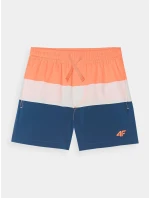 Chlapecké plážové šortky typu boardshorts 4F - oranžové Chlapecké plážové šortky typu boardshorts 4F - oranžové