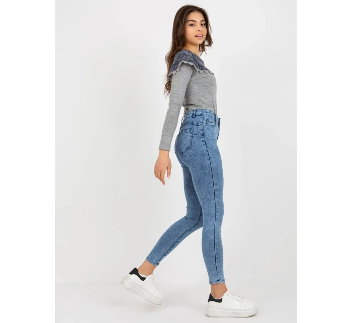 Dámské džínové kalhoty NM SP L12.14X Světle jeans modrá - FPrice