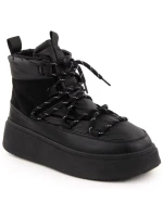 Dámské sněhové boty na pltform 24-72302BK / WOL280A Černá - Potocki