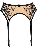 Podvazkový pás V-10802 béžovo-černý - Axami