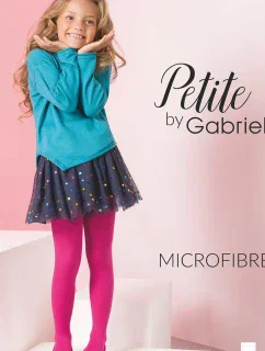 Dětské punčocháče 740 Microfibra white - GABRIELLA