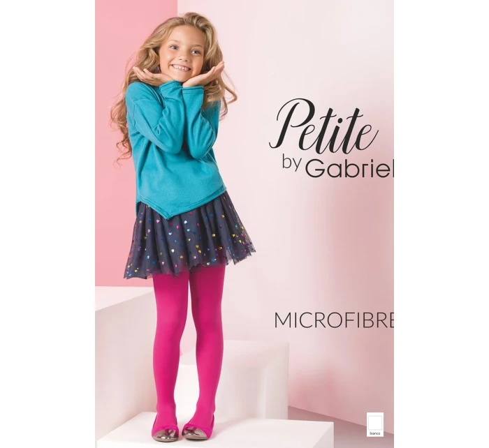 Dětské punčocháče 740 Microfibra white - GABRIELLA