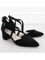 Dámské černé sandály na jehlovém podpatku Sergio Leone SK-830 Dámské černé sandály na jehlovém podpatku Sergio Leone SK-830