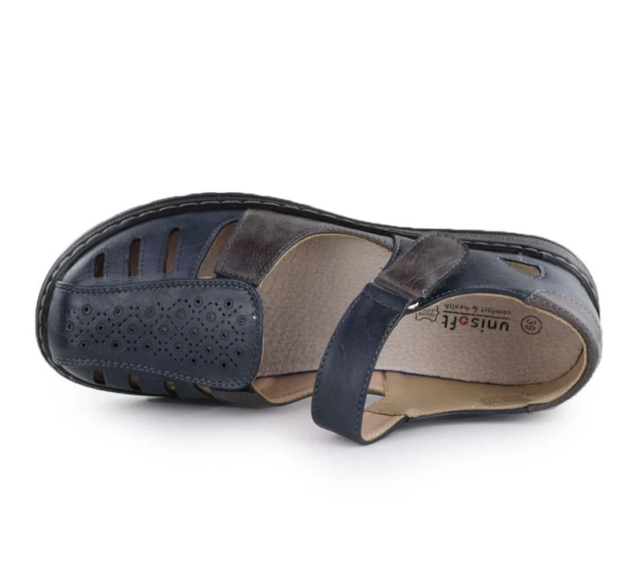 Dámská pohodlná prolamovaná obuv na suchý zip model 21953865 - Unisoft