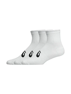 Asics Čtvrteční ponožky 3 páry bílé 3033C299 100