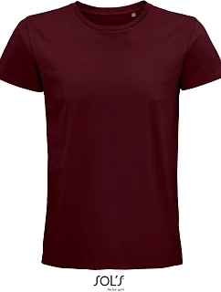 SOL'S Pioneer Men Pánské tričko z bio bavlny 25.3565 burgundy