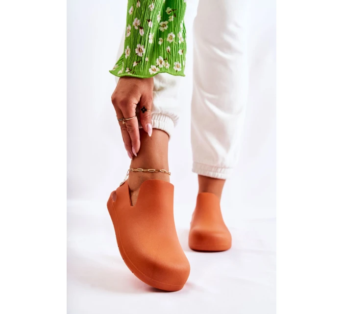 Módní gumové dřeváky oranžový model 21586307 - Boto