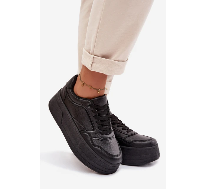 Dámské tenisky na masivní platformě Černé model 21954583 - Boto Dámské tenisky na masivní platformě Černé model 21954583 - Boto