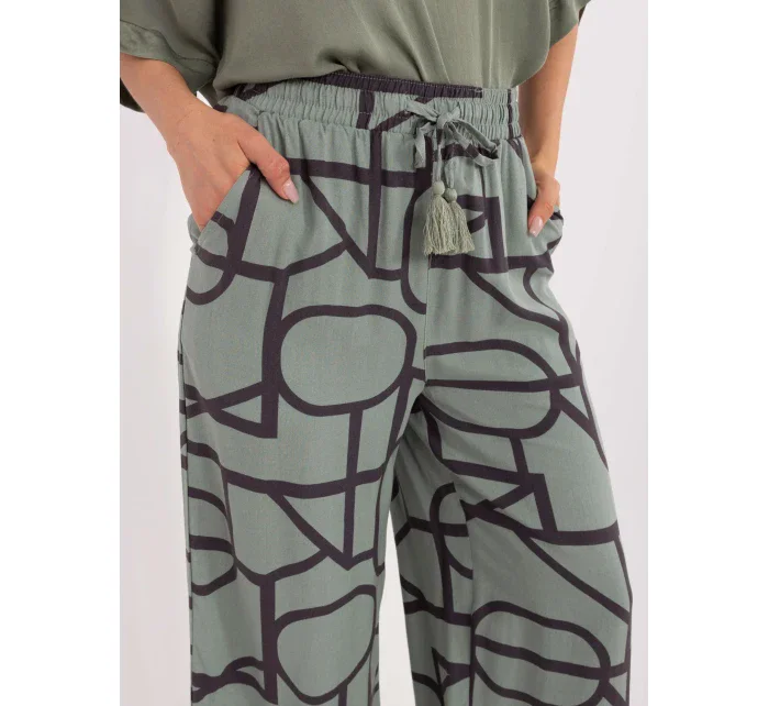 Kalhoty D73771M62237G pistácie Kalhoty D73771M62237G pistácie