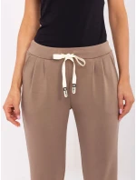 Kalhoty DHJ SP model 20877998 hnědé - FPrice Kalhoty DHJ SP model 20877998 hnědé - FPrice