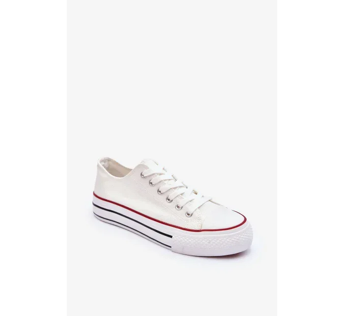 Nízké klasické tenisky na platformě Bílé Jazlyn Nízké klasické tenisky na platformě Bílé Jazlyn