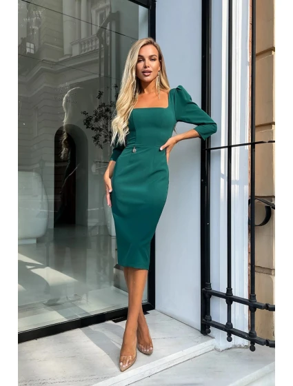 Dámské šaty model Tmavě zelená  model 18628050 - BICOTONE