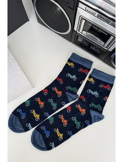 Pánské 3/4 barevné ponožky na model 22091543 - Milena Pánské 3/4 barevné ponožky na model 22091543 - Milena