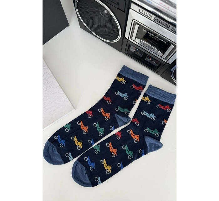 Pánské 3/4 barevné ponožky na model 22091543 - Milena Pánské 3/4 barevné ponožky na model 22091543 - Milena