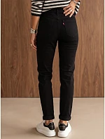 Jeansy damskie mom fit z wysokim stanem czarne FashionStreet UY3243 Jeansy damskie mom fit z wysokim stanem czarne FashionStreet UY3243