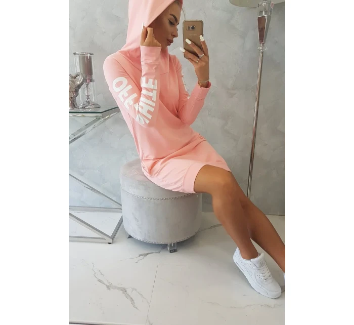 Off White meruňkové šaty