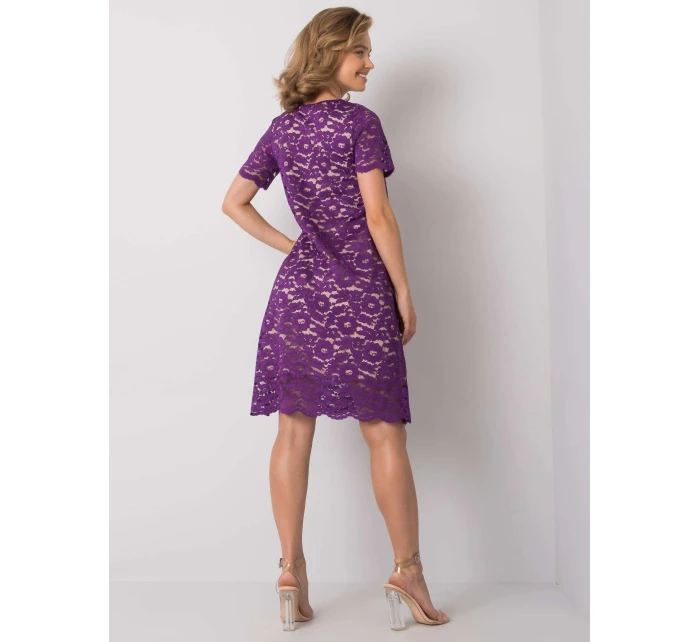 Šaty LK SK 506732.39P tmavě fialová