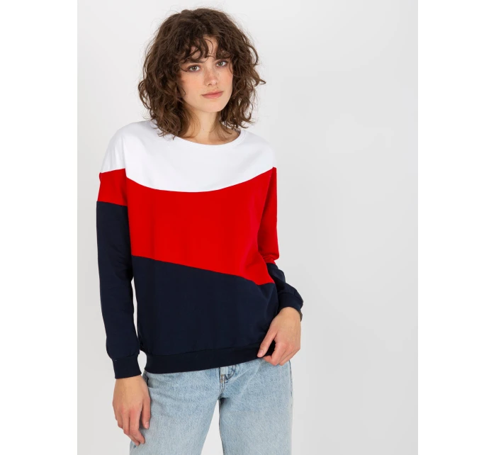 Halenka RV BL 8430.61P tmavě modrá a bílá