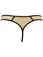 Barevná tanga V-10148 béžová/černá/zelená - Axami Barevná tanga V-10148 béžová/černá/zelená - Axami