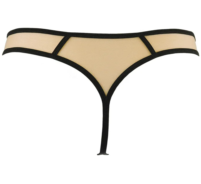 Barevná tanga V-10148 béžová/černá/zelená - Axami Barevná tanga V-10148 béžová/černá/zelená - Axami