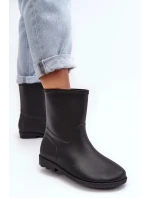 Klasické dámské nazouvací holínky černé Solihia