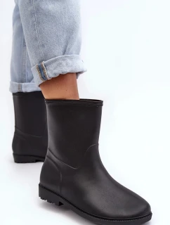 Klasické dámské nazouvací holínky černé Solihia