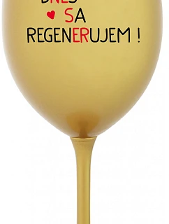 DNES SA model 22163871 zlatý pohár na víno 350 ml - Giftela