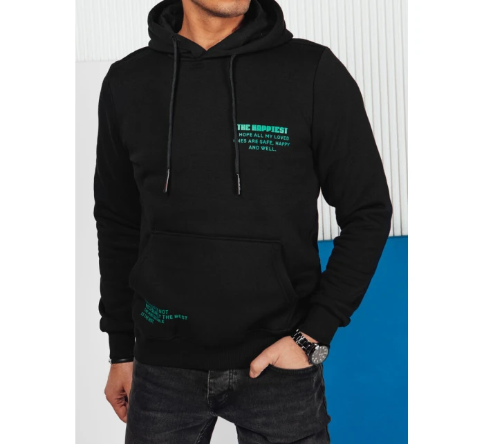 Pánská mikina s kapucí černá Dstreet model 21976012 - FashionStreet