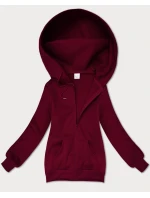 Dámská rozepínací mikina v barvě s kapucí model 21395751 - S'WEST