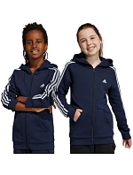 Fleecová mikina adidas Essentials 3-Stripes se zipem Jr IC0600 Fleecová mikina adidas Essentials 3-Stripes se zipem Jr IC0600