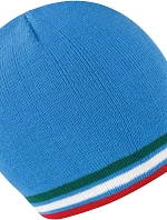 Result Headwear R 368X Pletená čepice s kontrastními pruhy 28.368X blue/green-white-red