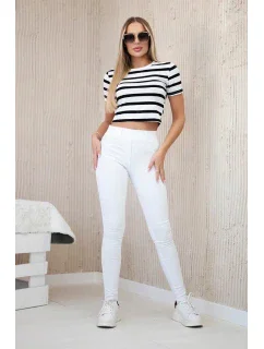 Džínové kalhoty bílý