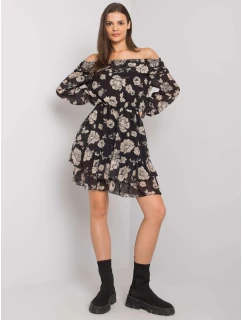 Šaty DHJ SK model 16283411 černá a béžová - FPrice