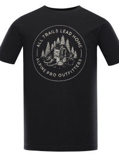 Pánské bavlněné triko ALPINE PRO LEFER black varianta pc