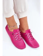 Dámské polobotky z přírodní kůže Artiker – růžové