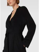 Krátký dámský župan YI2122635 001 černý - DKNY