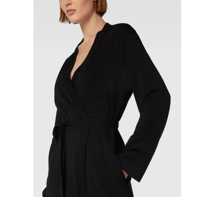 Krátký dámský župan YI2122635 001 černý - DKNY