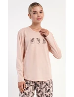 Dámské pyžamo dlouhé model 21745712 - Vienetta Dámské pyžamo dlouhé model 21745712 - Vienetta