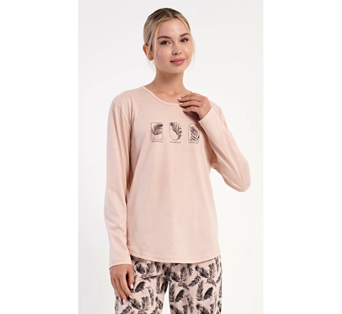 Dámské pyžamo dlouhé model 21745712 - Vienetta Dámské pyžamo dlouhé model 21745712 - Vienetta