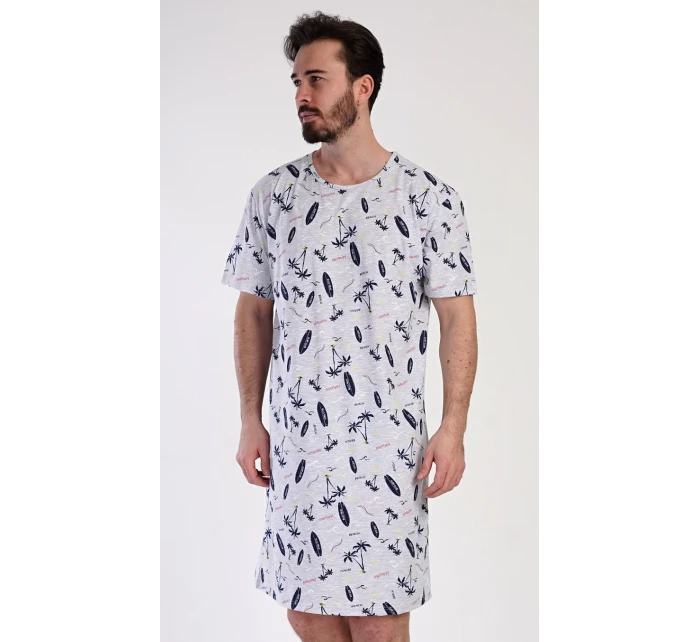 Pánská noční košile s krátkým rukávem Surfing