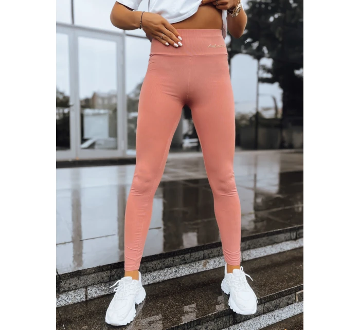 Dámské žebrované legíny LOOK AT ME beige FashionStreet UY1573