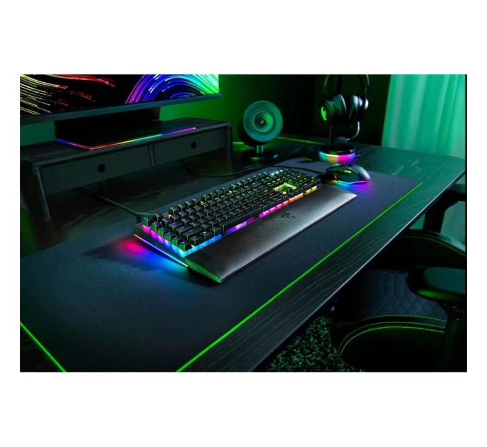 Klávesnice Razer BlackWidow V4 - podsvícení - USB-C - QWERTZ - němčina - spínač kláves: Razer Green Klávesnice Razer BlackWidow V4 - podsvícení - USB-C - QWERTZ - němčina - spínač kláves: Razer Green