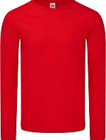 Fruit of the Loom Iconic 150 LSL T Tričko s dlouhým rukávem 16.1446 red